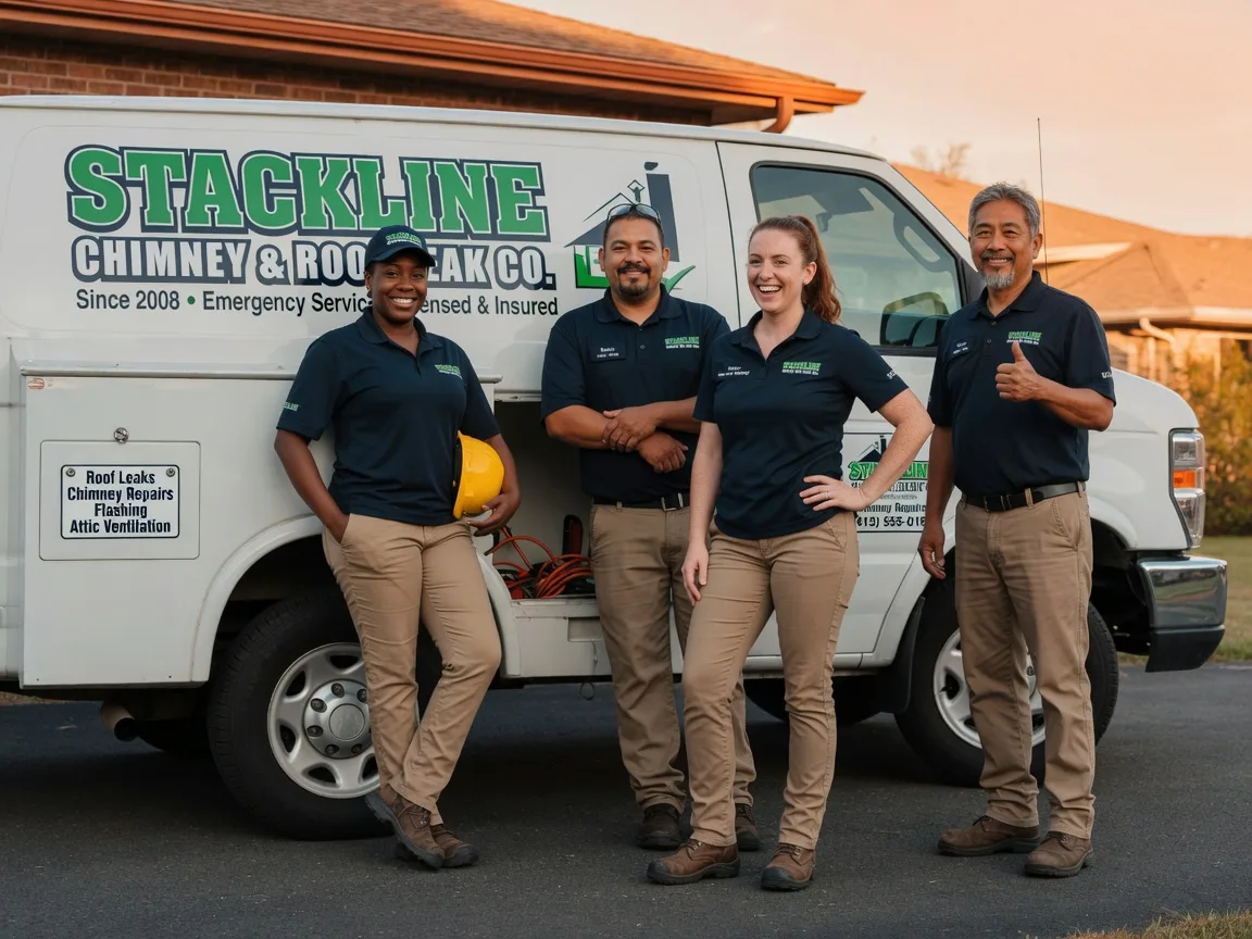 Chimney flashing repair company in Forney, TX